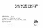 Economic analysis with Stata 6.0/7 - fm · PDF fileEconomic analysis with Stata 6.0/7.0 ... more under Solaris. ... Use of Stat/Transfer will preserve variable labels,