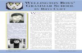 WELLINGTON BOYS GRAMMAR SCHOOL attended Wellington Boys’ Grammar School between 1969 and 1976 and ... grammar schools were being phased out at the same time (a policy then shared
