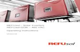 REFU – Solar Inverters REFU Operating · PDF file · 2013-08-06Keep the operating instructions readily available with the device for the entire service ... The type and source of