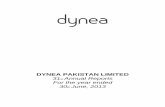 DYNEA PAKISTAN LIMITED st Annual Reports For the … Annual Report 2013.pdf · the Company M/S. Noble Computer Services (Pvt) ... Audited Accounts of the company together with Auditors'
