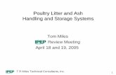 Poultry Litter and Ash Handling and Storage Systems R Miles Technical Consultants, Inc. 1 Poultry Litter and Ash Handling and Storage Systems Tom Miles Review Meeting April 18 and