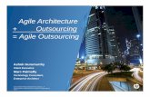 Agile Architecture + Outsourcing = Agile Outsourcing Build, Auto Test, SCM •Technical Debt & Risk Analysis, Enterprise Alignment •Complexity Management, Agile Modeling •Design