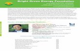 Bright Green Energy Foundation detailed profile.pdf · Bright Green Energy Foundation ... Company Limited) ... Promotion and marketing of Solar PV technology through women entrepreneurs