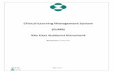 Clinical Learning Management System (CLMS) Site User ... · PDF fileClinical Learning Management System (CLMS) Site User Guidance Document. Effective Date:15‐May‐2017 #: 3.0 Page