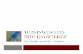 TURNING TWEETS INTO KNOWLEDGE -  · PDF file15.071x –Turning Tweets Into Knowledge: ... • Can write a rule-based algorithm ... “ing”, or “ly”,