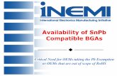 Availability of SnPb Compatible BGAs - INEMIthor.inemi.org/webdownload/newsroom/Presentations/SMTAI_2006/... · 0 Availability of SnPb Compatible BGAs Critical Need for OEMs taking