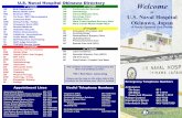 U.S. Naval Hospital Okinawa Directory Welcomedownload.militaryonesource.mil/12038/MyDoD/Kadena Hospital.pdf · Torii Station Branch Medical Clinic 644-4286 White Beach Branch Medical