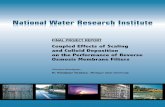 Coupled Effects of Scaling and Colloid Deposition on the ... Scaling and Colloid RO Report.pdf · NWRI Final Project Report Coupled Effects of Scaling and Colloid Deposition on the