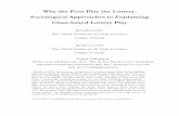 Why the Poor Play the Lottery. Sociological Approaches to ... · PDF fileWhy the Poor Play the Lottery. Sociological Approaches to Explaining ... especially in economics (Friedman