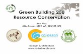 Green Building 250 - Resource  · PDF fileproduction year for jeans headed to the U.S. market, Levi’s found that making ... Green Building 250 - Resource Conservation.ppt