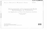 Determinants of Commercial Bank Performance in Transition · PDF fileDeterminants of Commercial Bank Performance in Transition ... on the performance of commercial banks as measured