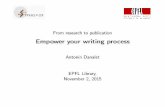 Empower your writing process - École Polytechnique …transp-or.epfl.ch/courses/Library/collaborative_writing... ·  · 2015-11-02Empower your writing process Antonin Danalet EPFL