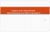 Engine-room Department Watchkeeping and Manning …bopri/documents/17a_Manningsystem-Engineroom.pdf · engine-room department engineer officer, ... (electrotechnical officer) is not