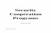 Security Cooperation  · PDF fileSecurity Cooperation Programs ... Pakistan Counterinsurgency Capability Fund (PCCF) ... Assignment of DoD Civpers as MoD Advisors