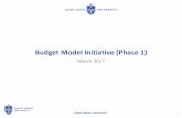 Budget Model Initiative (Phase 1) - SLU · PDF fileBudget Model Initiative (Phase 1) ... process associated with resource allocations within the University ... in value as long-lived