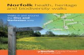Norfolk health, heritage and biodiversity walks Market towns of Diss and Harleston are close to the River Waveney, the boundary between the North Folk and the South Folk of East Anglia.