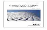Economics of the U.S. Additive Manufacturing Industry · PDF filematerials including plastic, metal ... additive manufacturing industry in the U.S. and develops ... used in the development