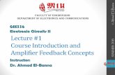 GEE336 Electronic Circuits II Lecture #1 Shoubra/Electrical... · Amplifier Feedback Concepts ... Electronic Devices and Circuit Theory, 11th edition, ... Voltage-series feedback