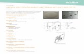 DATA SHEET ARUBA OUTDOOR MIMO ANTENNA KIT  · PDF filefor 5-GHz point- to-multipoint mesh connections. FREQUENCY/MAXIMUM GAIN • 4.9-6.0 GHz (11.5 dBi min) ... ARUBA OUTDOOR