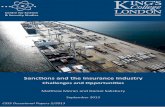 Sanctions and the Insurance Industry - King's College · PDF fileSanctions and the Insurance Industry hallenges and Opportunities ... Iran over its nuclear programme, with Tehran still