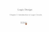 Logic Design - McMaster Universityshirani/2di4/chapter2.pdf · Logic Design Chapter 2: ... • To design logic circuits and describe their operation we use a ... Design (CAD) software