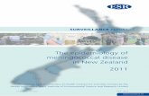 The Epidemiology of Meningococcal Disease in New · PDF fileThe Epidemiology of Meningococcal Disease in New Zealand in 2011, ... presents as meningitis or meningococcal septicaemia.