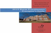 2015 Nurse Practitioners Preceptor’s Guide - · PDF file2015 Nurse Practitioners Preceptor’s Guide The University of New Brunswick Faculty of Nursing . Master of Nursing Program