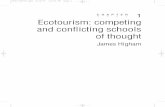 CHAPTER •• • • 1 Ecotourism: competing and conflicting schools · PDF file · 2013-12-20global spread of tourism and in this capacity must take responsibility for some of