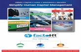 Simplify Human Capital Management - Version Systems · PDF fileSimplify Human Capital Management Recruitment OnBoarding HCM ... recruitment process ... A Fortune 500 Company in India