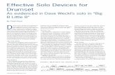 Effective Solo Devices for Drumset - iPagechadfloydcom.ipage.com/chadswebsite/effectivesolodevices.pdf · Effective Solo Devices for Drumset As evidenced in Dave Weckl’s solo in