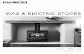 Gas & ELECTRIC sTOVEs - The Kent Stove · PDF fileGas & ELECTRIC sTOVEs RETaIL PRICE LIsT 1st august 2017 ... coals, conventional flue, LPG 874.17 1,049.00 8536 Small ... Extra pipe