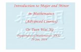 Introduction to Major and Minor in Mathematics …hkumath.hku.hk/web/teaching/BSc III-IV_2013-14-advanced courses for...Introduction to Major and Minor in Mathematics (Advanced Courses)