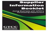 Supplier Information Booklethome.gtcc.edu/.../sites/33/2015/03/supplierinformationbooklet.pdfSupplier Information Booklet ... This booklet is intended to provide suppliers and prospective