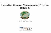 Executive General Management Program Batch 09 Detailed Program... · * Service Tax includes Swachh Bharat Cess @0.5% and Krishi Kalyan Cess @0.5% and is ... real life case discussions