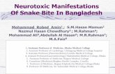 Neurotoxic Manifestations Of Snake Bite In Bangladeshbsmedicine.org/congress/2009/Dr._Robed_Amin.pdf · Neurotoxic Manifestations Of Snake Bite In Bangladesh ... Sir Salimullah Medical