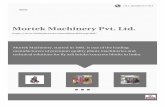 Ltd. Mortek Machinery Pvt. - IndiaMART · PDF fileMortek Machinery Pvt. Ltd. ... HYDRAULIC BRICK & BLOCK MAKING MACHINE Hydraulic Concrete Block ... Ahmedabad - 382445, Gujarat, India