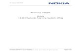 Security Target Nokia 1830 Photonic Service Switch (PSS) · PDF fileindependent multi-rate 10G channels, ... namely the key generation, distribution, ... KMF Key Management Functionality