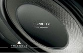 ESPRIT Ex - Triangle - Manufacture · PDF fileastonishing reproduction by the midrange The ESPRIT Ex midrange driver is capable of reproducing all frequencies audible to the human