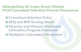 Metropolitan St. Louis Sewer District FY18 Consultant ... · PDF fileMetropolitan St. Louis Sewer District FY18 Consultant Selection Process Documents . Consultant Selection Policy