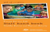 Staff hand book Healthy Eating and Physical Activity · PDF fileStaff hand book Healthy Eating and Physical Activity. ... Australian Government’s Plan for Early Childhood and Plan