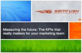 Measuring the future: The KPIs that really matters for ... · PDF fileChoosing the best KPIS . ... • Top Keywords (SEO) • Top Searches • Delivery time • Stock Rotation ...