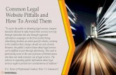 Common Legal Website Pitfalls and How To Avoid Them · PDF fileCommon Legal Website Pitfalls and How To Avoid Them ... Tips for Choosing Domain Names • The Basics: • root name