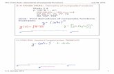 The Chain Rule: Derivatives of Composite Functions Chain Rule: Derivatives of Composite Functions ... = cscu cotu du ... The Chain Rule: Derivatives of Composite FunctionsPublished