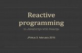 Reactive programming with Reactjs programming with...are hard to render on the server. This makes the app uncrawlable, and you miss out on SEO. ServerRendering Fortunately, React can