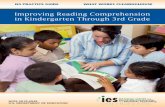 Improving Reading Comprehension in … PRACTICE GUIDE WHAT WORKS CLEARINGHOUSE Improving Reading Comprehension in Kindergarten Through 3rd Grade NCEE 2010-4038 U.S. DEPARTMENT OF EDUCATION