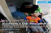 GOOD PRACTICES IN THE PROVISION OF  · PDF filegood practices in the provision of accessible and inclusive wash services unicef country offices 22 december 2015