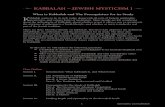 Kabbalah – Jewish MysticisM i - Morasha Syllabus Jewish Mysticism I.pdfKabbalah – Jewish MysticisM i tradition.