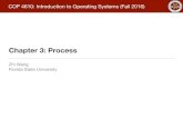 Chapter 3: Process - Computer Science, FSUzwang/files/cop4610/Fall2016/chapter3.pdfCOP 4610: Introduction to Operating Systems (Fall 2016) Chapter 3: Process Zhi Wang Florida State