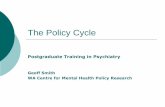 The Policy Cycle - WA Health, Government of Western … cycles vary from models with 4 to 8 stages. Policy Cycle Policy Cycle – An Australian Model Policy Cycle – Central Elements