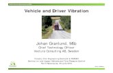 Vehicle and Driver Vibration - ROADEX  · PDF fileVehicle and Driver Vibration. ... Motor Tasks Accidents ... Measuring truck drivers daily vibration exposure, A(8), and comparing